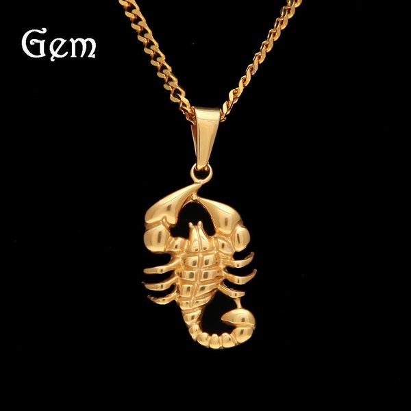 men's hip hop vacuum color preserving electroplating stainless steel vertical scorpion body pendant, Silver
men's hip hop vacuum color preserving electroplating stainless steel vertical scorpion body pendant, Silver