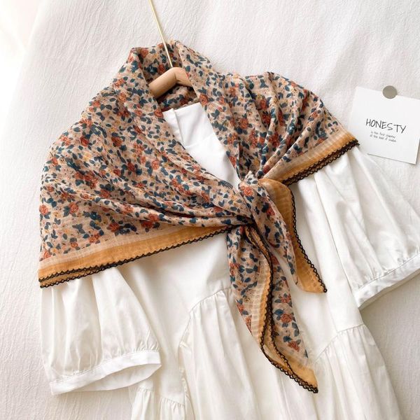 scarves hair band women head neck korean cotton linen collar 90cm square flower shawl floral decorate fashion, Blue;gray
scarves hair band women head neck korean cotton linen collar 90cm square flower shawl floral decorate fashion, Blue;gray