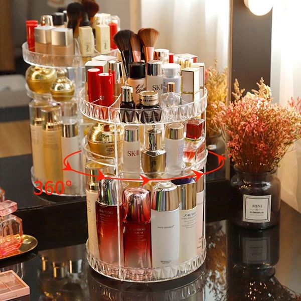 360 degree rotating cosmetic skin care product storage box storage rack fashion crystal shelf display rack large capacity
360 degree rotating cosmetic skin care product storage box storage rack fashion crystal shelf display rack large capacity
