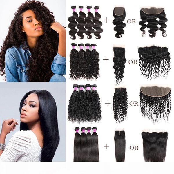 brazilian virgin hair vendors straight body deep water wave kinky curly remy human hair weave bundles with closure frontal extensions wefts, Black
brazilian virgin hair vendors straight body deep water wave kinky curly remy human hair weave bundles with closure frontal extensions wefts, Black