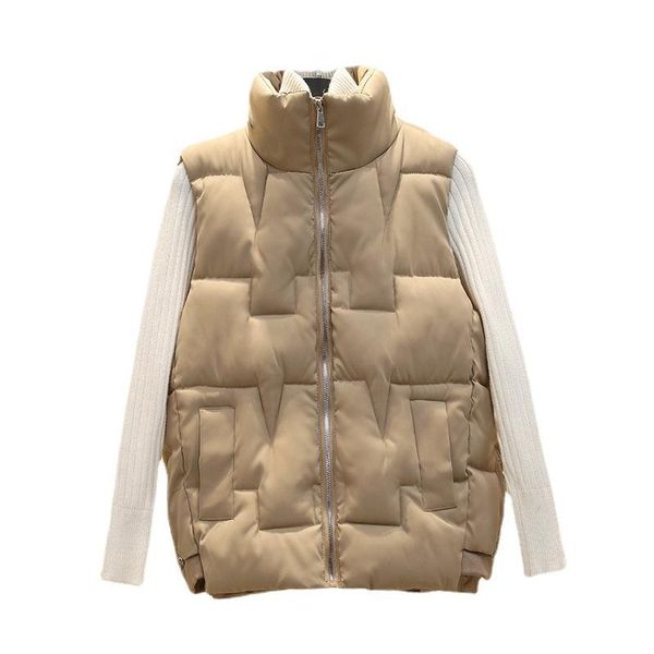 women's vests autumn winter jacket warm cotton vest 2021 women parkas slim fashion short waistcoat snow wear coat sleeveless, Black;white
women's vests autumn winter jacket warm cotton vest 2021 women parkas slim fashion short waistcoat snow wear coat sleeveless, Black;white
