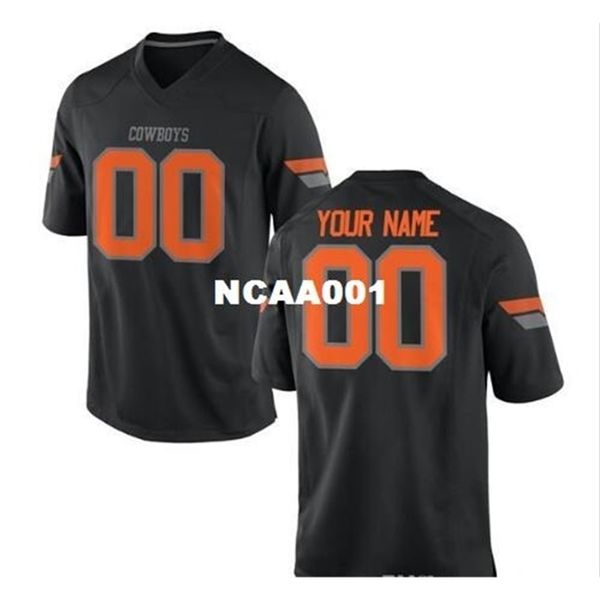 custom 668s,youth,women,toddler, oklahoma state cowboy personalized any name and number any size stitched college jersey, Black 
custom 668s,youth,women,toddler, oklahoma state cowboy personalized any name and number any size stitched college jersey, Black