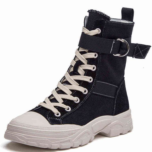 2021 boots, leather british style korean version of spring women's flat high tube anti-slip martin female, Black
2021 boots, leather british style korean version of spring women's flat high tube anti-slip martin female, Black