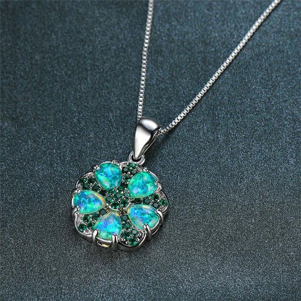pendant necklaces charm female opal stone necklace dainty crystal flower wedding rose gold silver color chain for women
pendant necklaces charm female opal stone necklace dainty crystal flower wedding rose gold silver color chain for women
