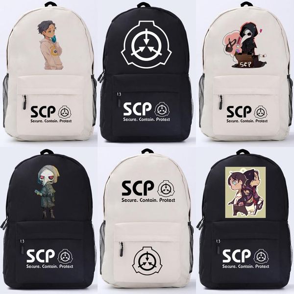 backpack cartoon scp secure contain protect foundation bag school bags travel lapbook teenagers gift
backpack cartoon scp secure contain protect foundation bag school bags travel lapbook teenagers gift