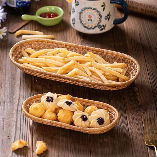 storage baskets 2 pcs rattan bread basket oval hand-woven tea tray food serving platter for dinner parties coffee breakfast tool weaved
storage baskets 2 pcs rattan bread basket oval hand-woven tea tray food serving platter for dinner parties coffee breakfast tool weaved
