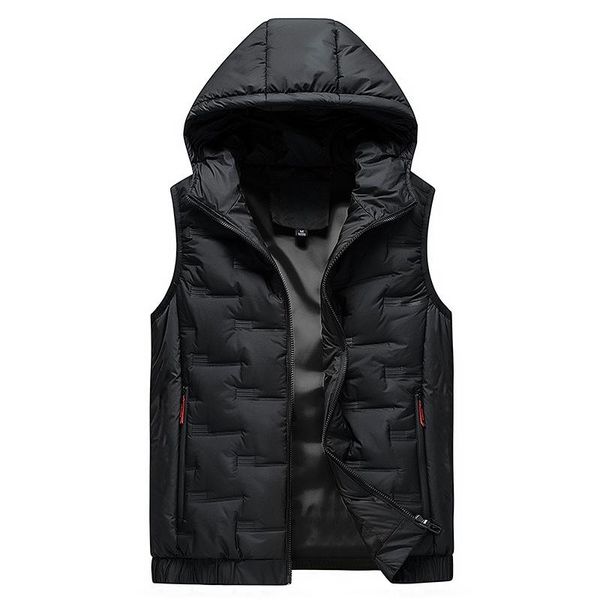 men's vests 2021 autumn winter cotton-padded shiny vest removable hat hood waistcoat warm sleeveless jacket zipper coat m-8xl, Black;white
men's vests 2021 autumn winter cotton-padded shiny vest removable hat hood waistcoat warm sleeveless jacket zipper coat m-8xl, Black;white