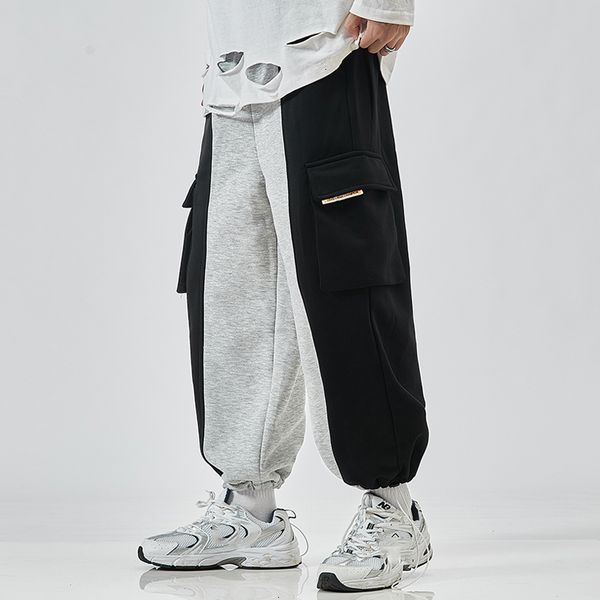 2021 new ankle-length sweatpants streetwear spring autumn hip hop pants men's casual korean oversize joggers trouers khl6, Black
2021 new ankle-length sweatpants streetwear spring autumn hip hop pants men's casual korean oversize joggers trouers khl6, Black