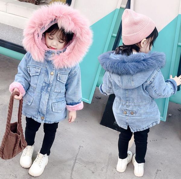 jackets winter autumn girls clothing baby coats for fur collar kids clothes plus velvet thick denim children outerwear, Blue;gray
jackets winter autumn girls clothing baby coats for fur collar kids clothes plus velvet thick denim children outerwear, Blue;gray
