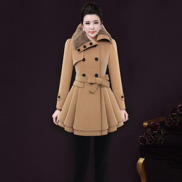 women's trench coats winter slim long wool sherpa coat double breasted padded cashmere women sleeve dress 5xl england style, Tan;black
women's trench coats winter slim long wool sherpa coat double breasted padded cashmere women sleeve dress 5xl england style, Tan;black