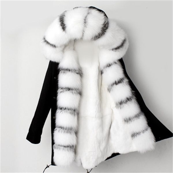 new genuine winter rex rabbit skin lining silver parkas gn2b, Black 
new genuine winter rex rabbit skin lining silver parkas gn2b, Black