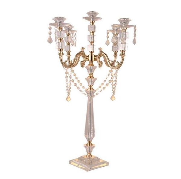 15pcs/lot acrylic candle holders 5-arms candelabras with crystal pendants 77cm/30" height elegant wedding centerpiece wholesale
15pcs/lot acrylic candle holders 5-arms candelabras with crystal pendants 77cm/30" height elegant wedding centerpiece wholesale