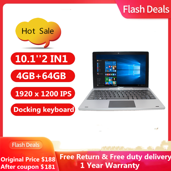 tablet pc 4g+64g 10.1 inch 2 in1 n3350 cpu windows 10 with dock keyboard 1920 x 1200 ips earphone otg 8000ma
tablet pc 4g+64g 10.1 inch 2 in1 n3350 cpu windows 10 with dock keyboard 1920 x 1200 ips earphone otg 8000ma