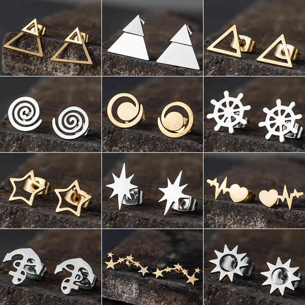 stainless steel rings fashion geometry studs women simplicity ear buckle arings all-match jewelry 2021, Golden
stainless steel rings fashion geometry studs women simplicity ear buckle arings all-match jewelry 2021, Golden