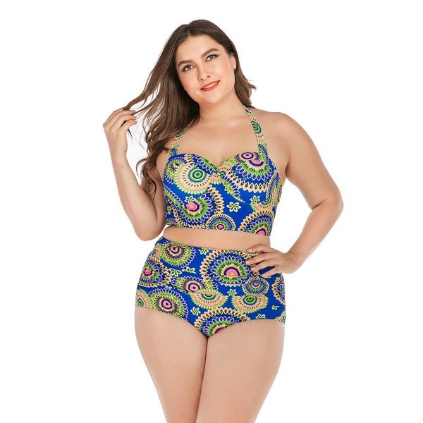 women tankini printed halter high waist bikini swimwear lady underwire padded bra plus size swimsuit beach suit
women tankini printed halter high waist bikini swimwear lady underwire padded bra plus size swimsuit beach suit