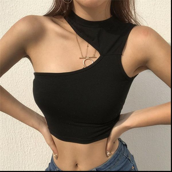 fashion one shoulder tank women summer casual bustier vest corset cropped tee shirt, White
fashion one shoulder tank women summer casual bustier vest corset cropped tee shirt, White
