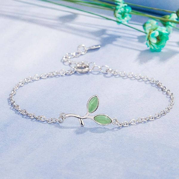 charm bracelets korean style simple bracelet female leaf cat's eye shin summer fresh temperament versatile, Golden;silver
charm bracelets korean style simple bracelet female leaf cat's eye shin summer fresh temperament versatile, Golden;silver