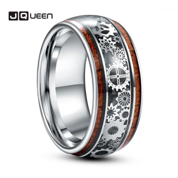 wedding rings jqueen 10mm width inlaid wood and gear pattern tungsten carbide ring men's fashion jewelry gift1, Slivery;golden
wedding rings jqueen 10mm width inlaid wood and gear pattern tungsten carbide ring men's fashion jewelry gift1, Slivery;golden