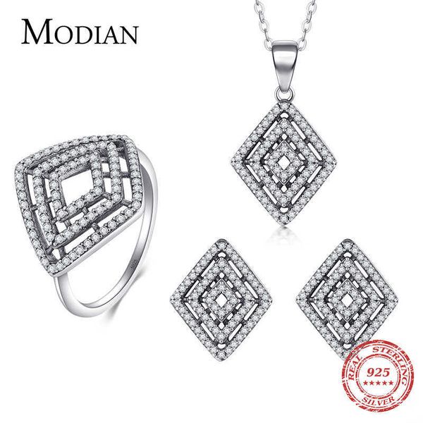 fashion luxury wedding jewelry set vintage sterling silver 925 rhombus pandant necklace & stud earring ring for women 210707
fashion luxury wedding jewelry set vintage sterling silver 925 rhombus pandant necklace & stud earring ring for women 210707