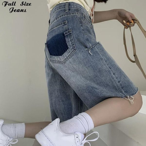 women's shorts plus size patchwork baggy hole loose straight five points short jeans 4xl summer street knee length wide leg bermudas y2, White;black
women's shorts plus size patchwork baggy hole loose straight five points short jeans 4xl summer street knee length wide leg bermudas y2, White;black
