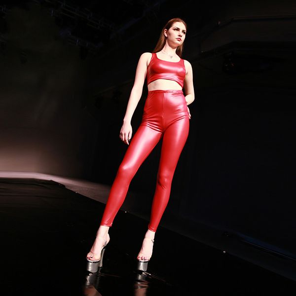 leggings for women faux pu leather high waist athleisure elastic pencil slim pants women clothes workout legging female, Black;red
leggings for women faux pu leather high waist athleisure elastic pencil slim pants women clothes workout legging female, Black;red