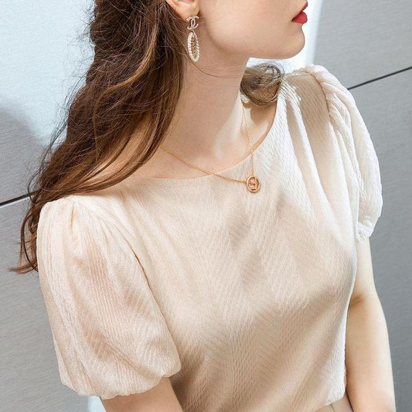 women's blouses & shirts chiffon short-sleeved summer western style small shirt french retro one-shoulder puff sleeve gentle wind blous, White
women's blouses & shirts chiffon short-sleeved summer western style small shirt french retro one-shoulder puff sleeve gentle wind blous, White