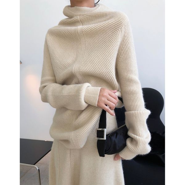2021 new high-collar knit sweater for the woman winter elegant jumper knitted jersey harajuku kpop style korean z6j3, White;black
2021 new high-collar knit sweater for the woman winter elegant jumper knitted jersey harajuku kpop style korean z6j3, White;black