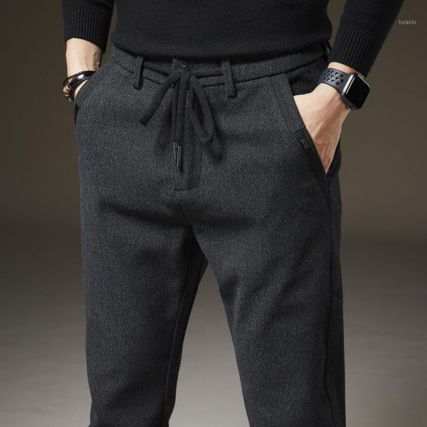 men's pants slim smart casual full length brushed fabric business stretch trousers male black blue pantalones 38
men's pants slim smart casual full length brushed fabric business stretch trousers male black blue pantalones 38