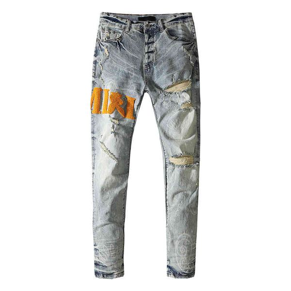 men's jeans mens jeans cashew flower print embroidered letters washed and made old casual slim-fit feet pants european american fashion, Blue
men's jeans mens jeans cashew flower print embroidered letters washed and made old casual slim-fit feet pants european american fashion, Blue