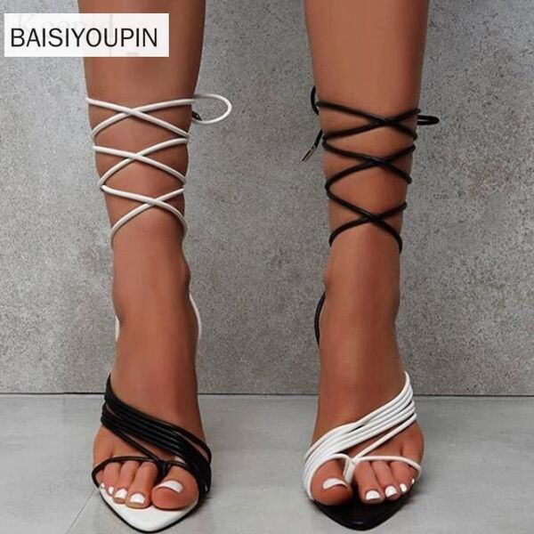 2021 summer women sandals ladies white black strappy high heel gladiator sandals pointed toe lace-up female party shoes
2021 summer women sandals ladies white black strappy high heel gladiator sandals pointed toe lace-up female party shoes