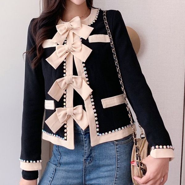 two piece dress zawfl black short hair women's jacket, luxurious long sleeve round neck bow and diamond beads, novel autumn 2021, White
two piece dress zawfl black short hair women's jacket, luxurious long sleeve round neck bow and diamond beads, novel autumn 2021, White