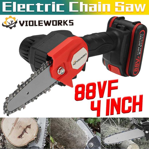 4 inch 88vf 1080w mini electric saw chainsaw wood cutter with rechargeable battery woodworking pruning one-handed garden tool
4 inch 88vf 1080w mini electric saw chainsaw wood cutter with rechargeable battery woodworking pruning one-handed garden tool