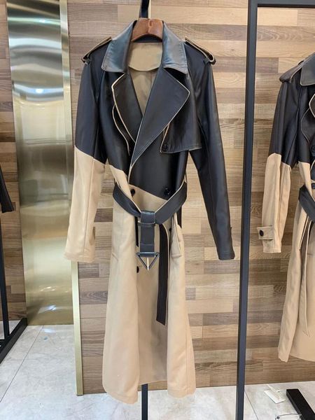 women's wool & blends 116314 classic women autumn winter long patchwork jacket vintage lady coat with belt, Black
women's wool & blends 116314 classic women autumn winter long patchwork jacket vintage lady coat with belt, Black