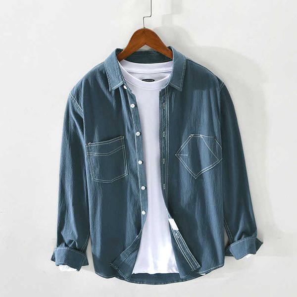 spring summer men's casual cotton vintage long sleeve shirt ga-z910 210706, White;black
spring summer men's casual cotton vintage long sleeve shirt ga-z910 210706, White;black