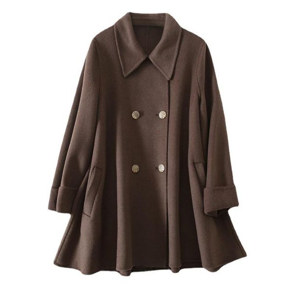 women's wool & blends shuchan high street cloak woman parkas double breasted coats and jackets women trench coat, Black
women's wool & blends shuchan high street cloak woman parkas double breasted coats and jackets women trench coat, Black