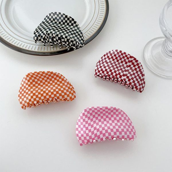 length 7.8 cm semicircle grid clamps women contrast color plaid hair claw acetic acid scrunchies ponytail hairpins middle size jewelry acces, Slivery;golden
length 7.8 cm semicircle grid clamps women contrast color plaid hair claw acetic acid scrunchies ponytail hairpins middle size jewelry acces, Slivery;golden