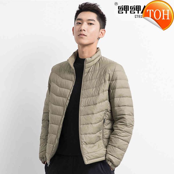 yaya 90% white duck thin down jackets men's lightweight short coat stand collar windproof soft warm outerwear, Black
yaya 90% white duck thin down jackets men's lightweight short coat stand collar windproof soft warm outerwear, Black