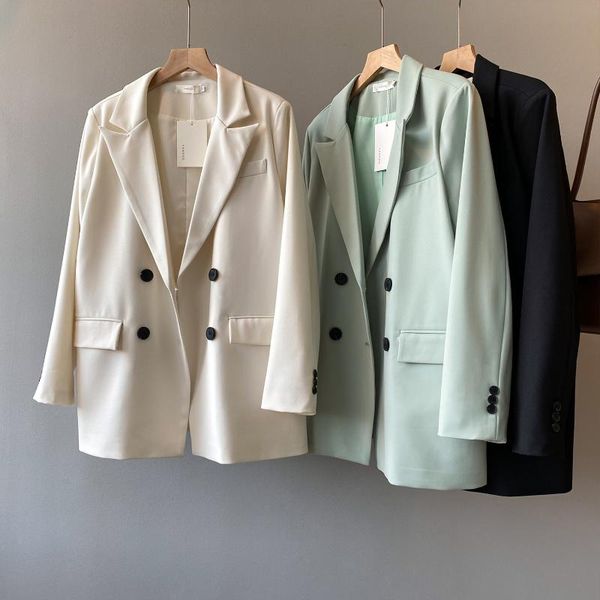 women's suits & blazers uulutonica spring/autumn women full long solid single breasted notched button elegant fashion loose, White;black
women's suits & blazers uulutonica spring/autumn women full long solid single breasted notched button elegant fashion loose, White;black