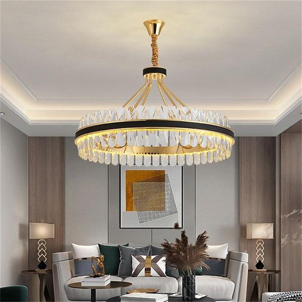 chandeliers oufula chandelier crystal pendant lamp postmodern home leather round light fixture for living dining room
chandeliers oufula chandelier crystal pendant lamp postmodern home leather round light fixture for living dining room