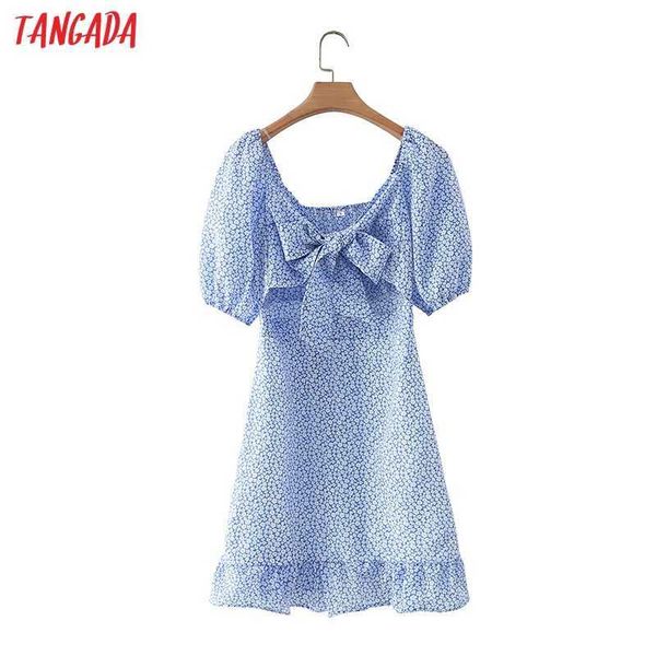 tangada summer women blue flowers print bow hollow dress puff short sleeve ladies sundress 2m50 210609, Black;gray
tangada summer women blue flowers print bow hollow dress puff short sleeve ladies sundress 2m50 210609, Black;gray