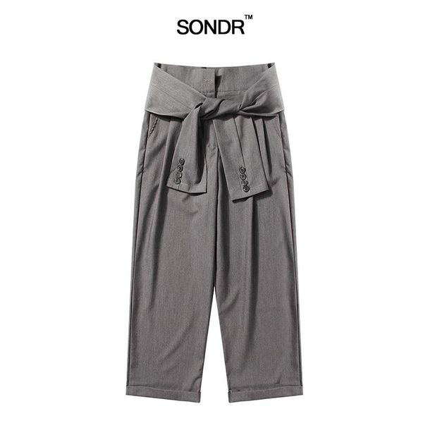 women's pants & capris sondr summer wide leg female 2021 style shows thin show high waist knot button design nine points casual, Black;white
women's pants & capris sondr summer wide leg female 2021 style shows thin show high waist knot button design nine points casual, Black;white