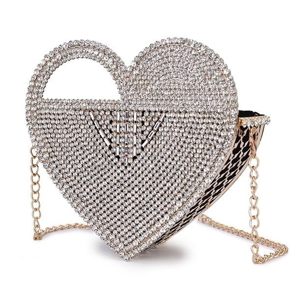 luxury heart shaped diamond evening clutch women 2021 new purses and handbags designer hollow out metal shoulder chain bag c0601
luxury heart shaped diamond evening clutch women 2021 new purses and handbags designer hollow out metal shoulder chain bag c0601