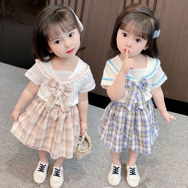 boys and girls suits girls' uniform skirt short sleeve suit academy shirt summer children's school two piece pleated, White
boys and girls suits girls' uniform skirt short sleeve suit academy shirt summer children's school two piece pleated, White