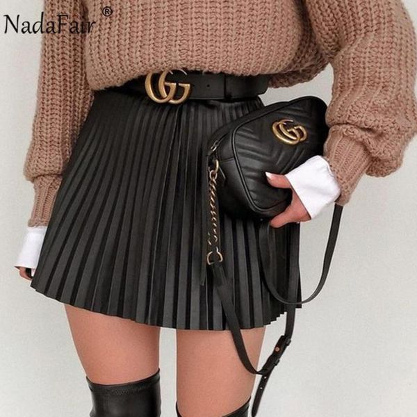 nadafair 2021 black pleated skirt women y2k a-line wrap club street high wiast mini woman skirts
nadafair 2021 black pleated skirt women y2k a-line wrap club street high wiast mini woman skirts