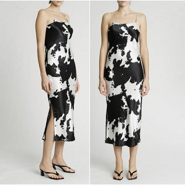 casual dresses designers black/white cow print slip midi dress minimalist contrast two-tone camo tie-dye side-slit satin occasion event gown, Black;gray
casual dresses designers black/white cow print slip midi dress minimalist contrast two-tone camo tie-dye side-slit satin occasion event gown, Black;gray