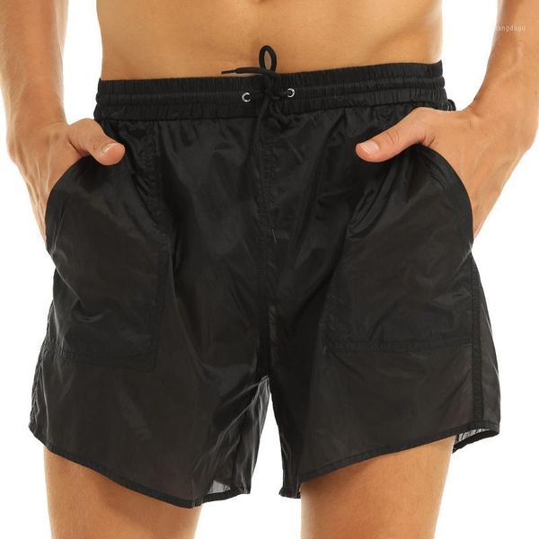 men's sleepwear tiaobug elastic waist see through mesh shorts sleep bottoms drawstring beach men quick dry swimwear trunks with built-i, Black;brown
men's sleepwear tiaobug elastic waist see through mesh shorts sleep bottoms drawstring beach men quick dry swimwear trunks with built-i, Black;brown
