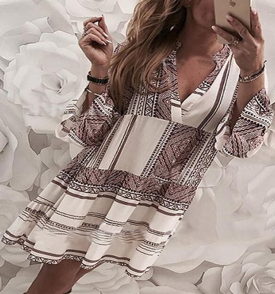 casual dresses fashion women summer drees mandala print long sleeve v-neck mini clothes geometric loose sundresses vestidos, Black;gray
casual dresses fashion women summer drees mandala print long sleeve v-neck mini clothes geometric loose sundresses vestidos, Black;gray