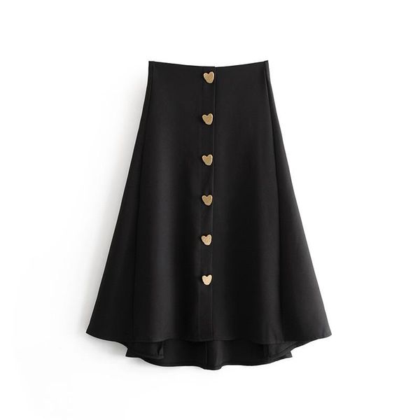 skirts women elegant front heart button black midi skirt high waist casual loose pleated christmas femme chic vestidos
skirts women elegant front heart button black midi skirt high waist casual loose pleated christmas femme chic vestidos