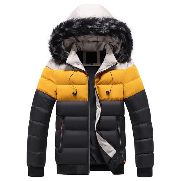 2021 new mens winter hooded coat men warm jacket coats male patchwork parkas detachable overcoats silk like cotton plus size j41z, Black
2021 new mens winter hooded coat men warm jacket coats male patchwork parkas detachable overcoats silk like cotton plus size j41z, Black