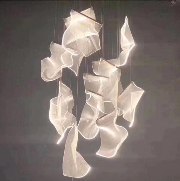 pendant lamps acrylic page tile chandelier, corridor, lobby, sand table area, soft-fitting large ceiling overhead chandelier
pendant lamps acrylic page tile chandelier, corridor, lobby, sand table area, soft-fitting large ceiling overhead chandelier